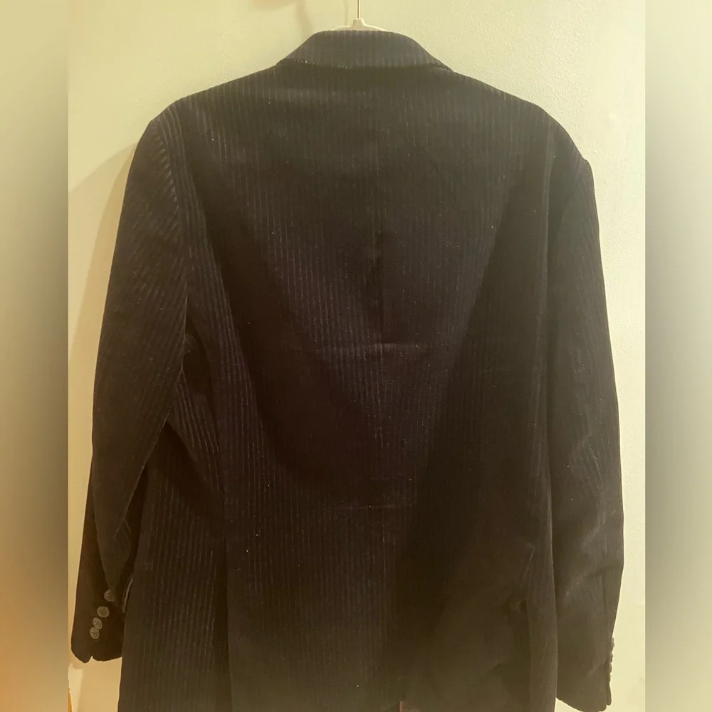 INC International Concepts Mens Blazer Black 100% Cotton Size L